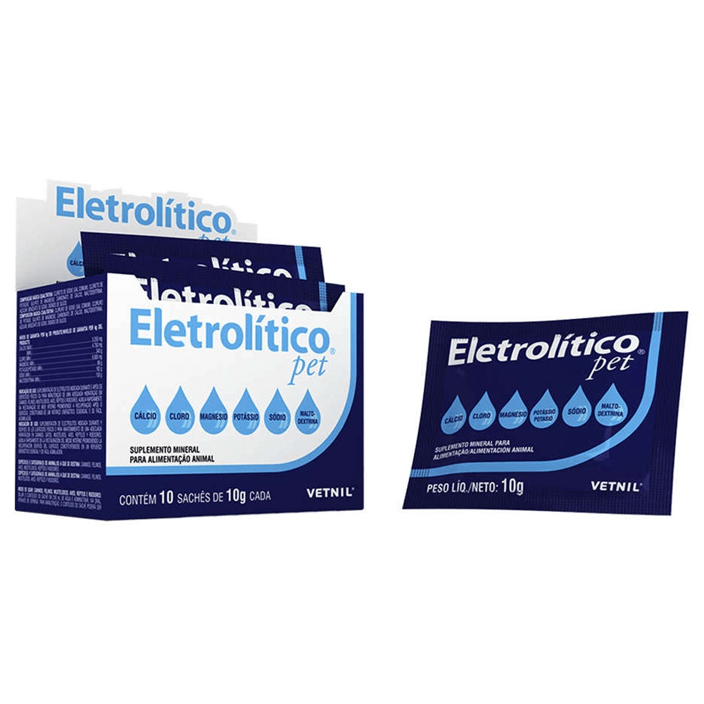 Electrolítico Pet Sales Rehidratación Oral Perro/Gato/Hurón/Roedor/Ave Sachet 10 g Vetnil