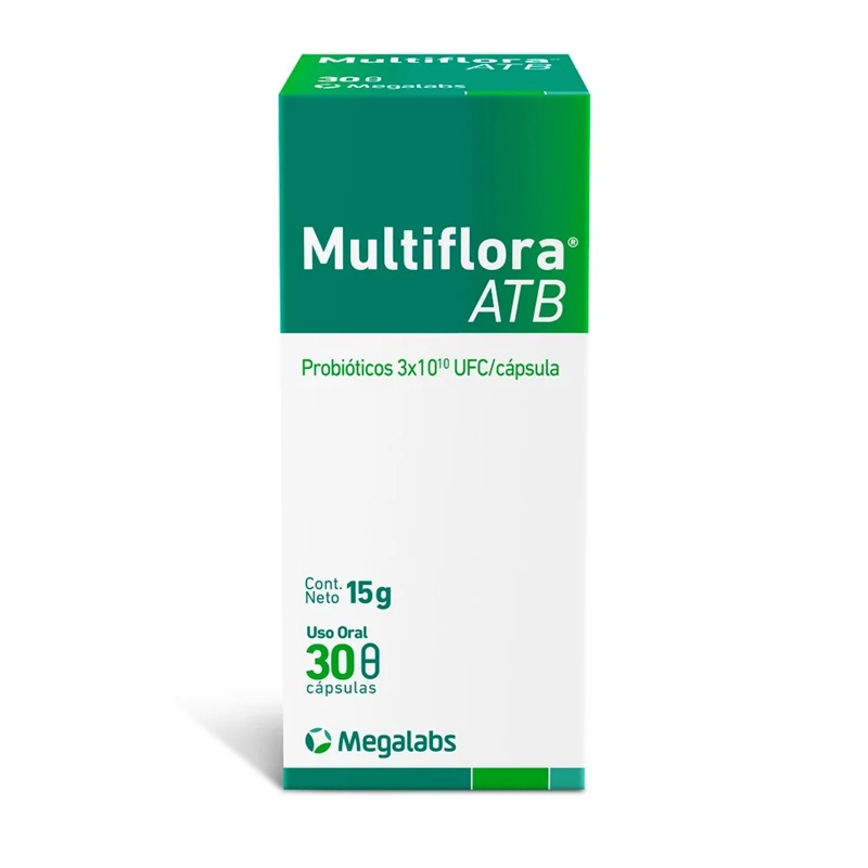 Multiflora ATB Probióticos 30 Cápsulas Megalabs*