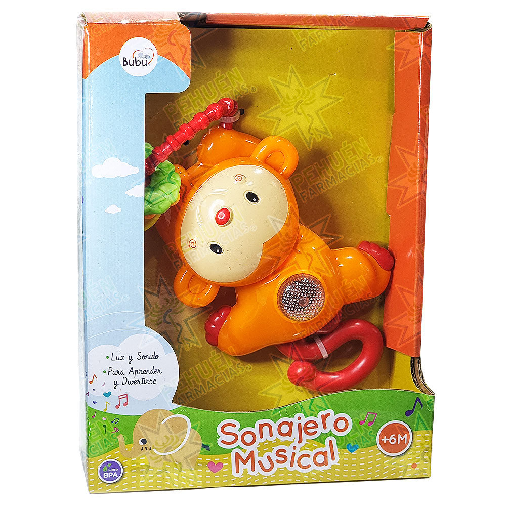 Animal Sonajero Musical con Luz Bubu