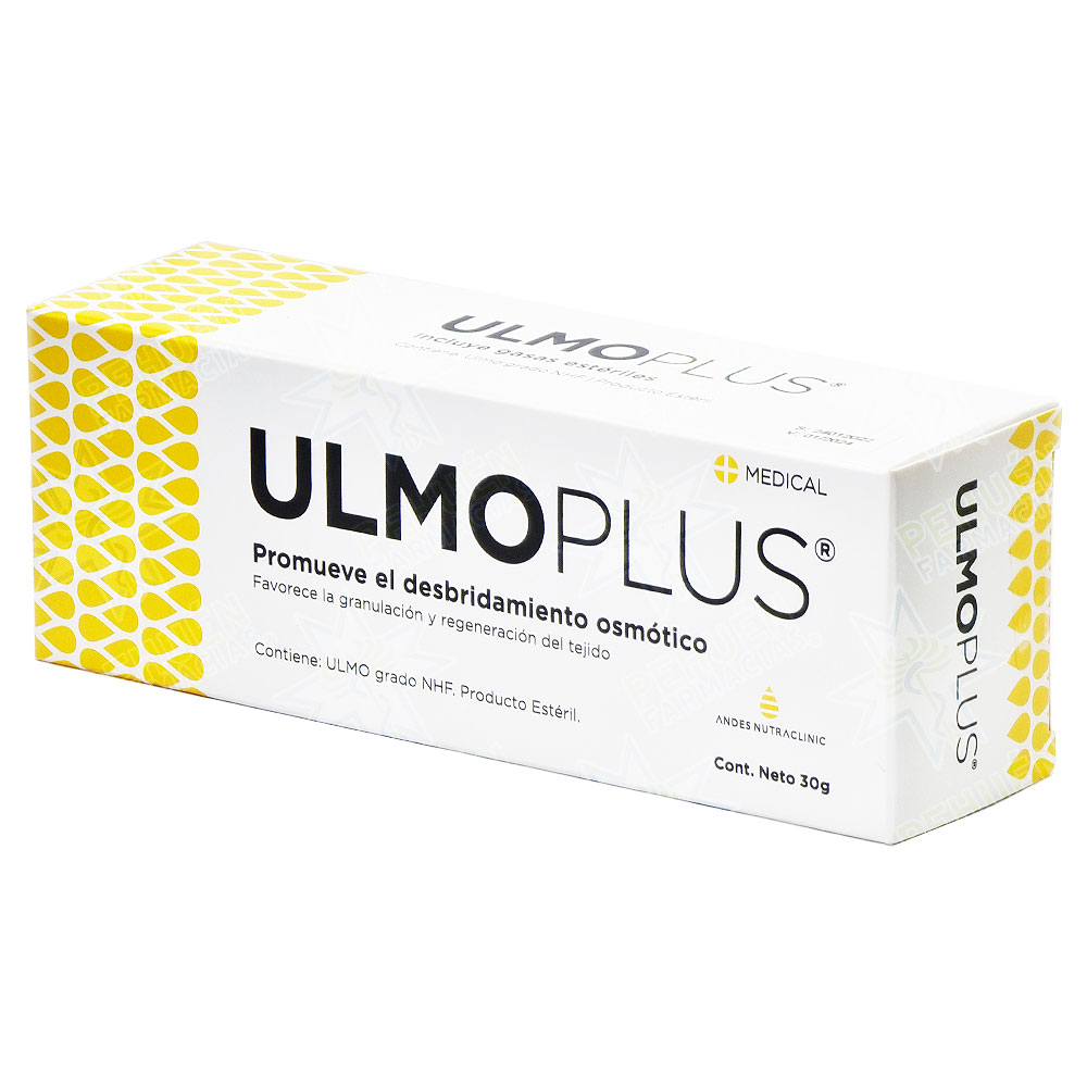 Ulmoplus Gel Curación Heridas Desbridamiento Osmótico 30 g Andes Nutraclinic