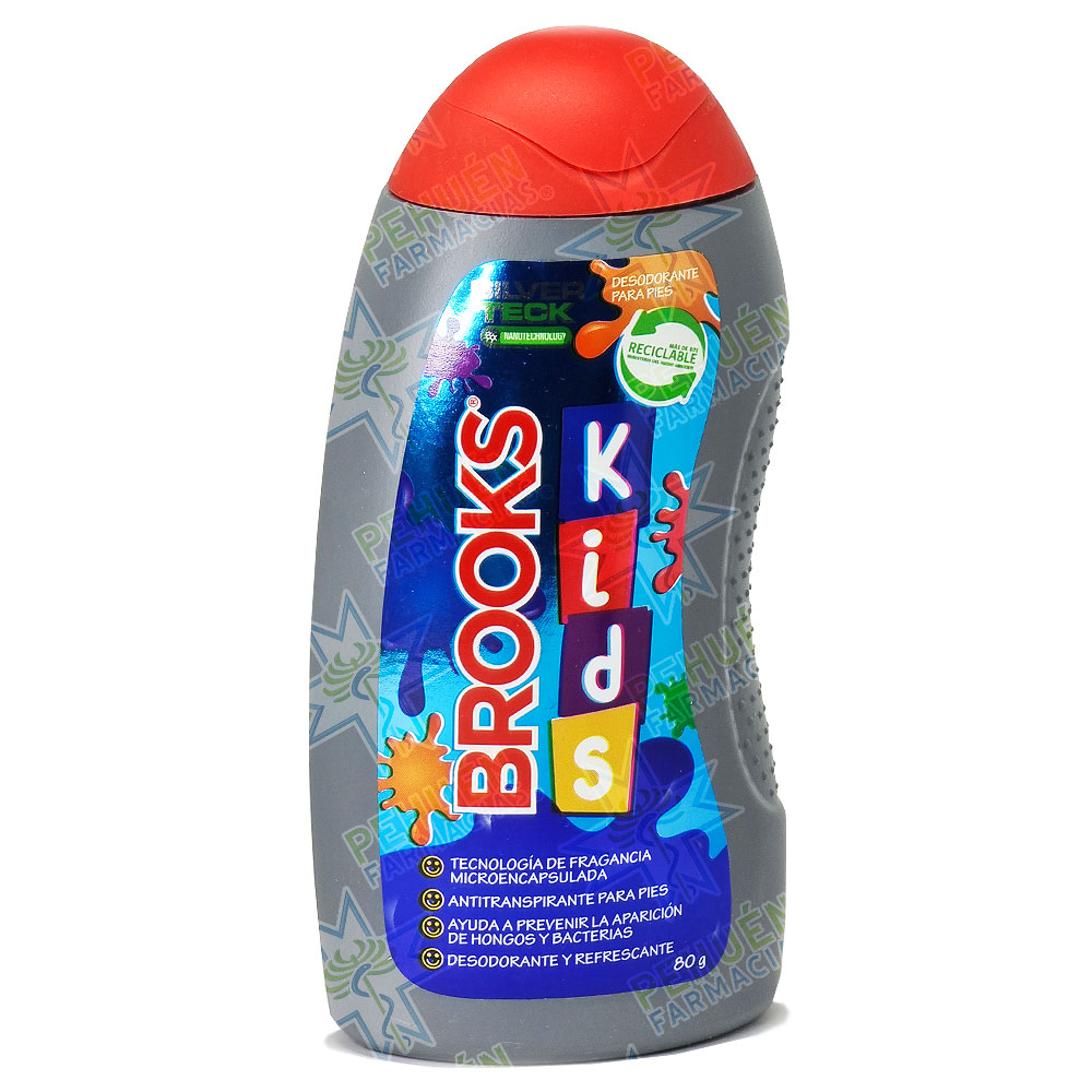 Brooks Kids Talco Desodorante para Pies Infantil 80 g Davis