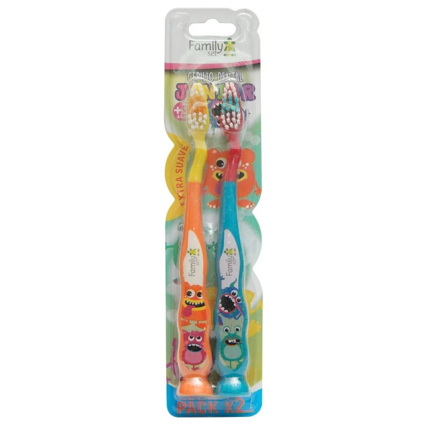 Family Set Cepillo Dental Infantil 2 Unidades
