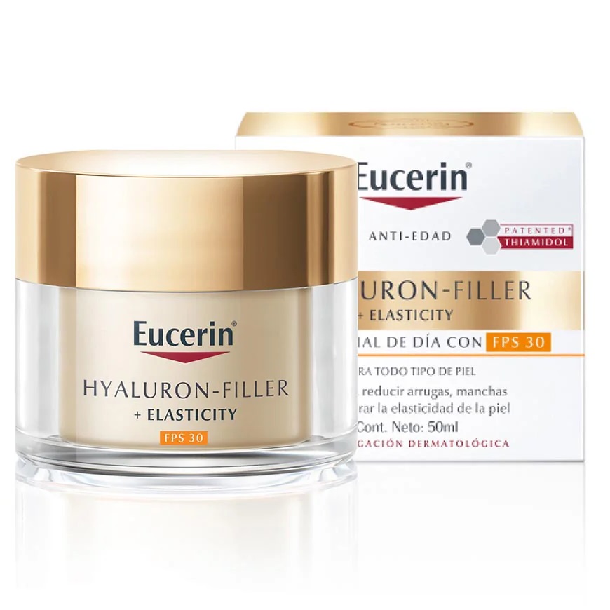 Hyaluron Filler Elasticity Crema Facial Antiarrugas Día FPS 30 50 mL Eucerin