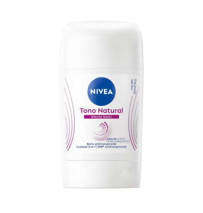 Nivea Tono Natural Efecto Satín Antitranspirante Barra Mujer 54 g Beiersdorf