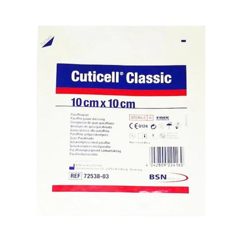 Cuticell Gasa Parafinada Classic 10 x 10 cm Leukoplast