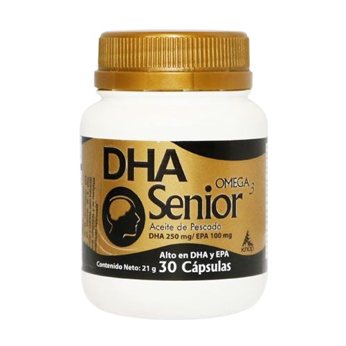 DHA Senior Omega 3 (250/100) mg 30 Cápsulas Knop Natural