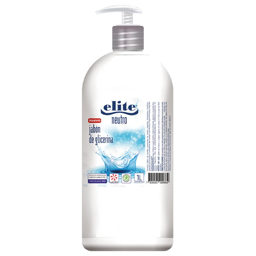 Elite Jabón de Glicerina Neutro 1000 mL
