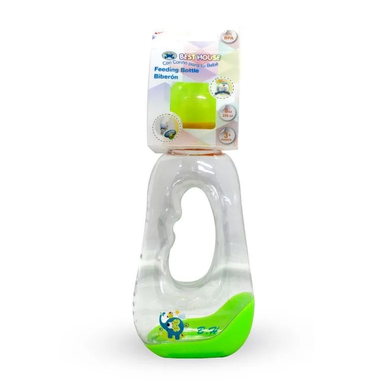 Best House Mamadera Gripper Anatómica Boca Estandar 250 mL
