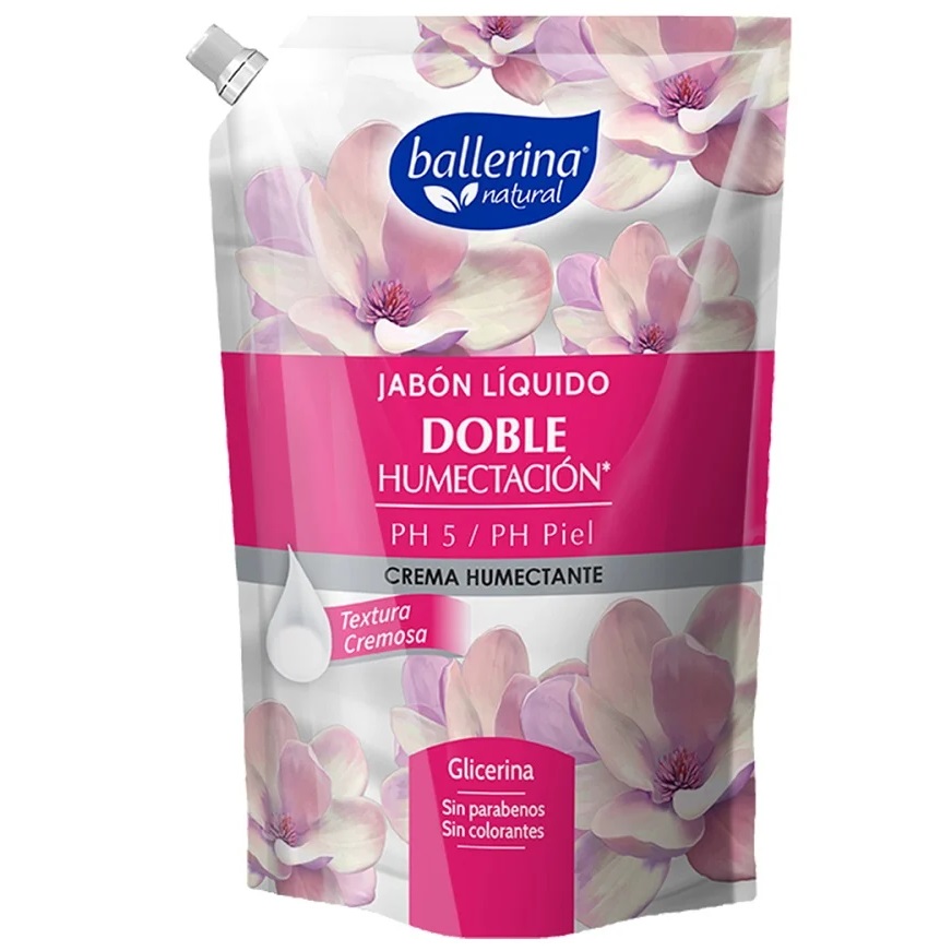 Ballerina Jabón Líquido Doble Humectación pH5 Piel 750 mL