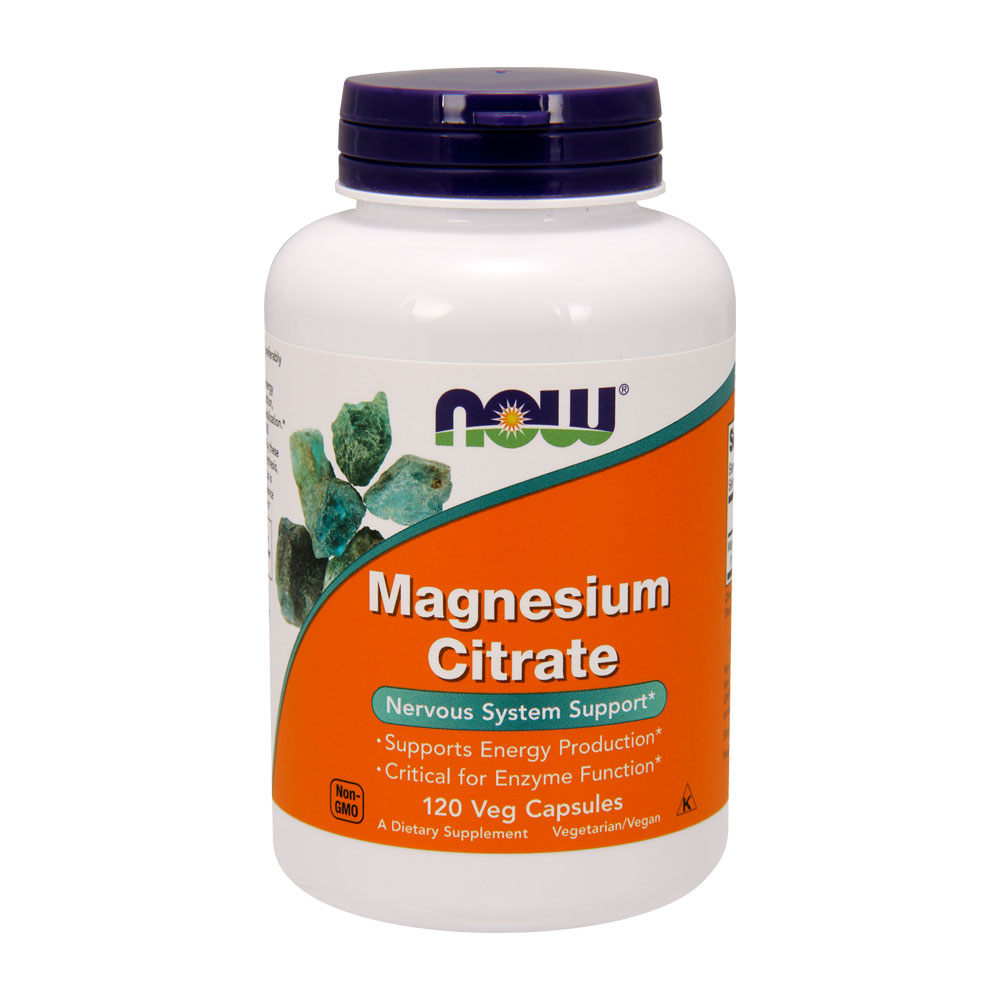 Magnesio Citrato Soporte Sistema Nervioso 120 Cápsulas Vegan Now