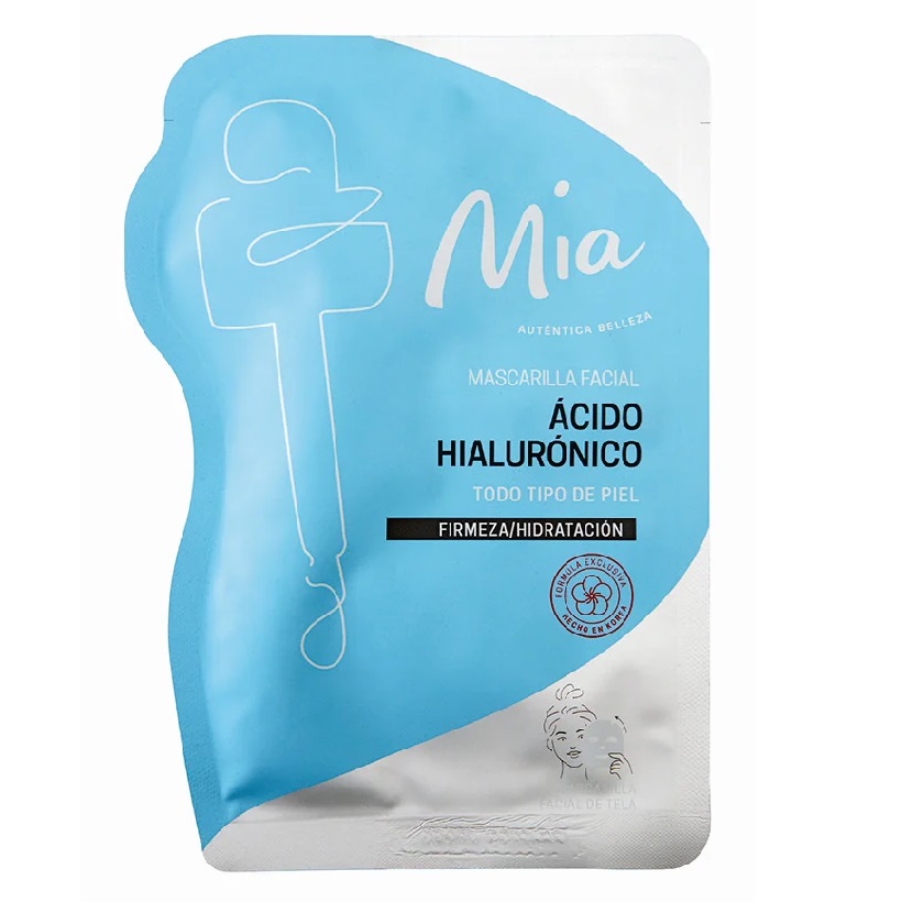 Mascarilla Facial Coreana Ácido Hialurónico Firmeza / Hidratación Mia