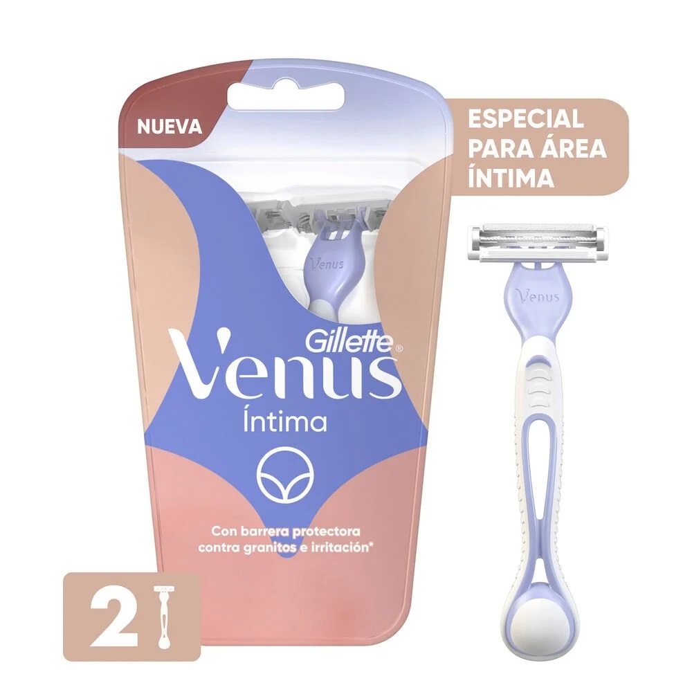 Gillette Venus Íntima Máquina de Afeitar 2 Unidades P&G