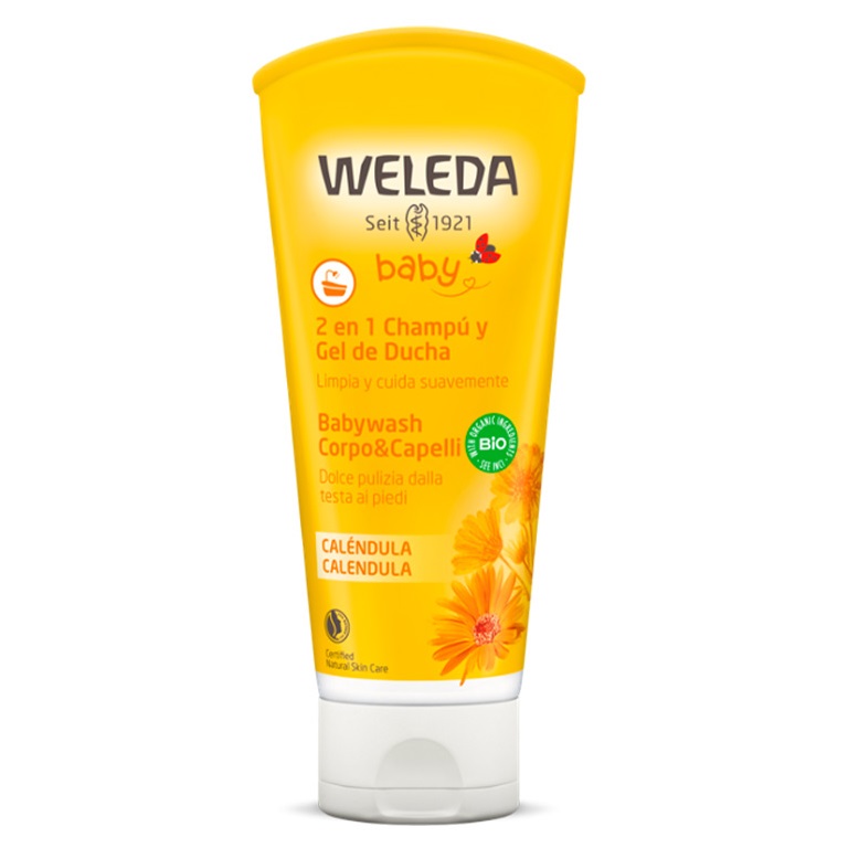 Weleda Baby 2 en 1 Shampoo & Gel de Ducha Caléndula 200 mL