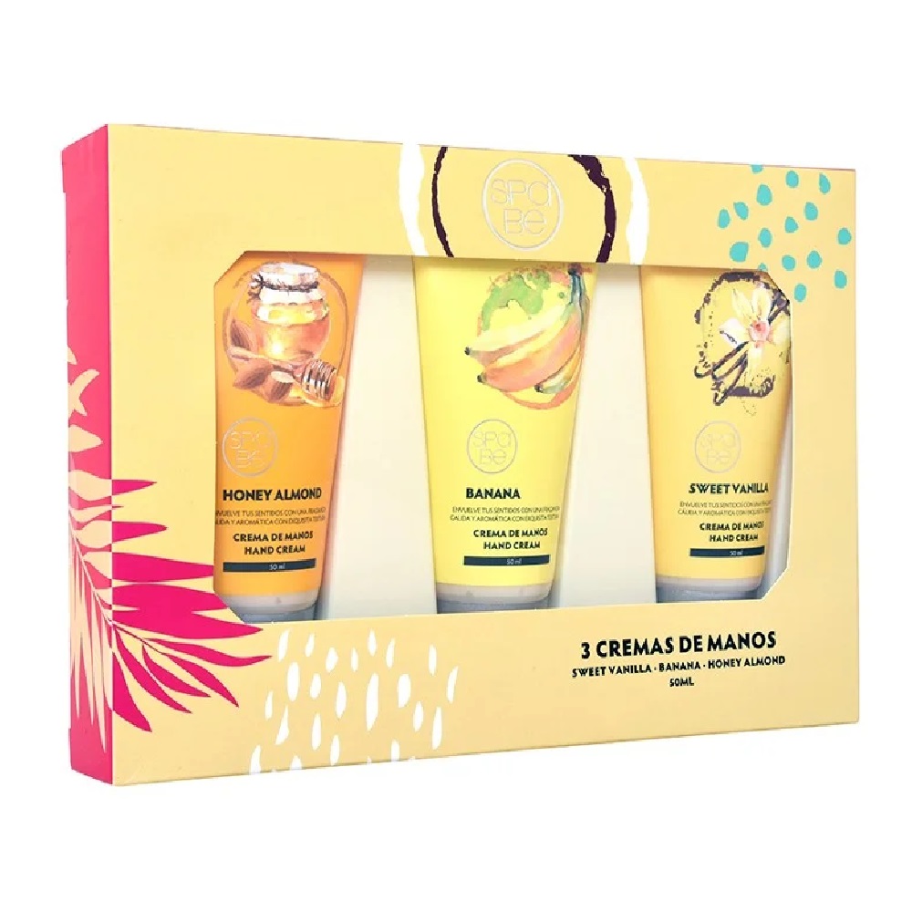 Spa Be Set Cremas de Manos Vainilla 50 mL x3