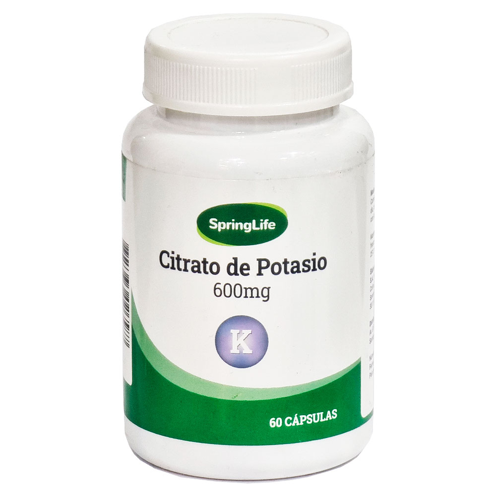 Potasio Citrato 600 mg 60 Cápsulas Springlife