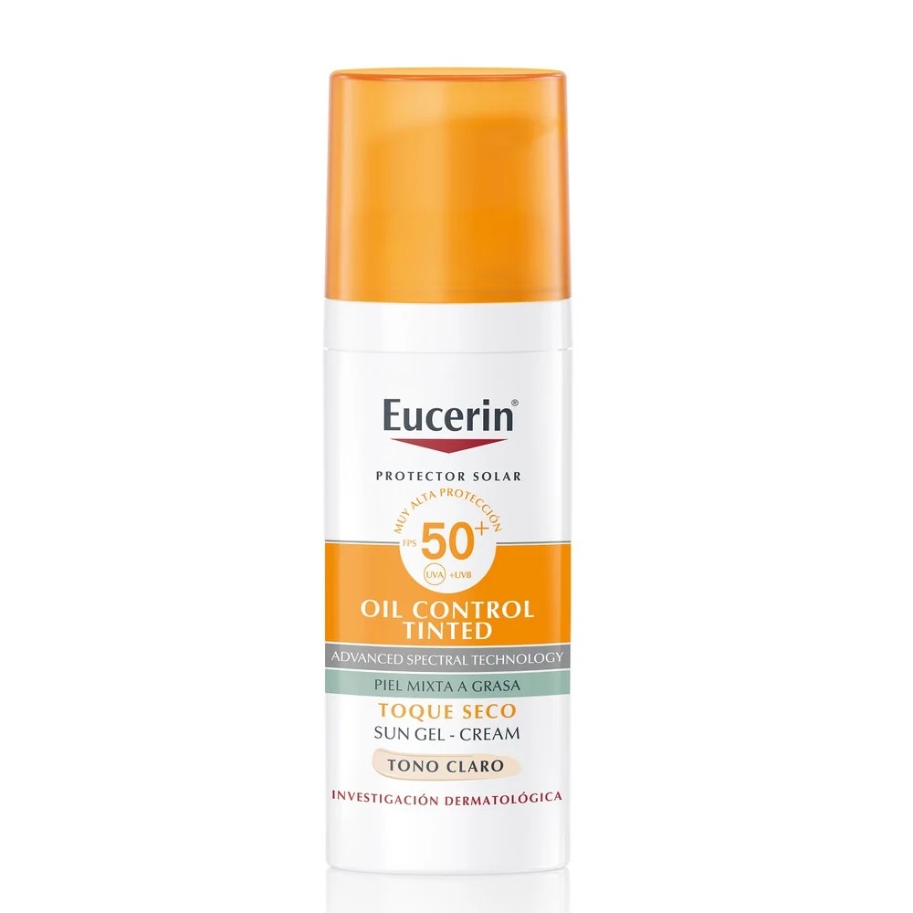 Eucerin Sun Oil Control Tinted Facial Tono Claro FPS 50+ 50 mL Beiersdorf