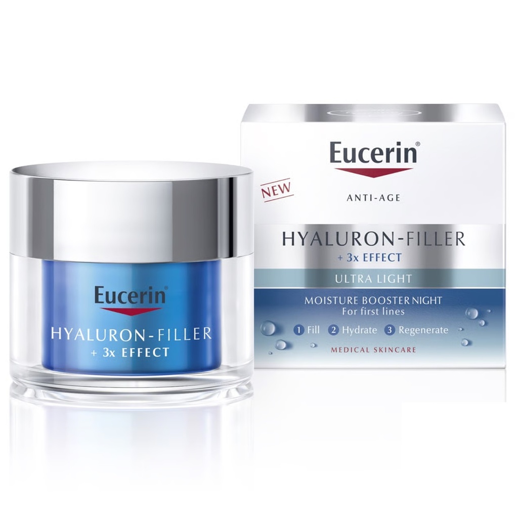 Hyaluron Filler Ultra Light Gel Crema Hidratante Día Noche 50 mL Eucerin