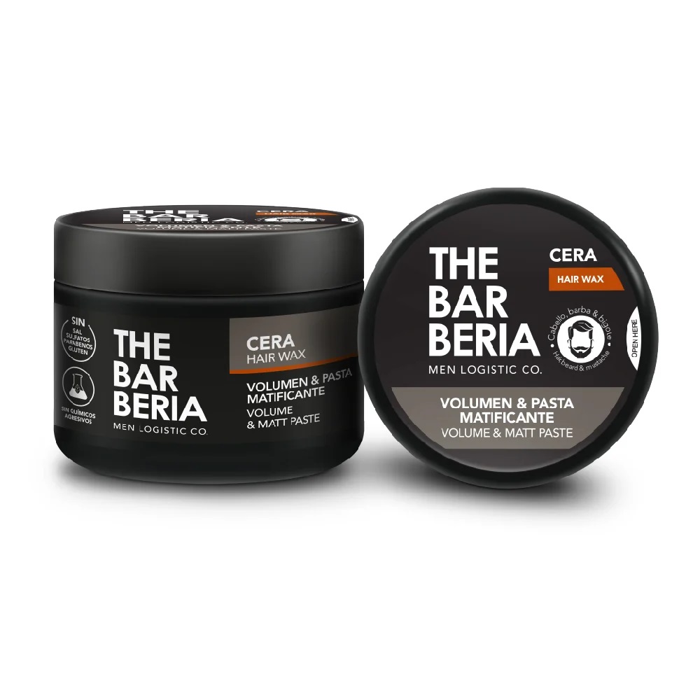 The Barberia 70 g Cera Capilar Fijadora Pelo, Barba y Bigote Volúmen y Pasta Matificante StarBrands