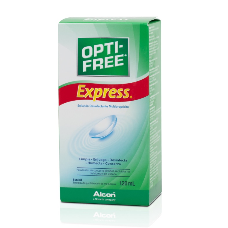 Opti-Free Express Solución Desinfectante Lentes de Contacto 120 mL Alcon