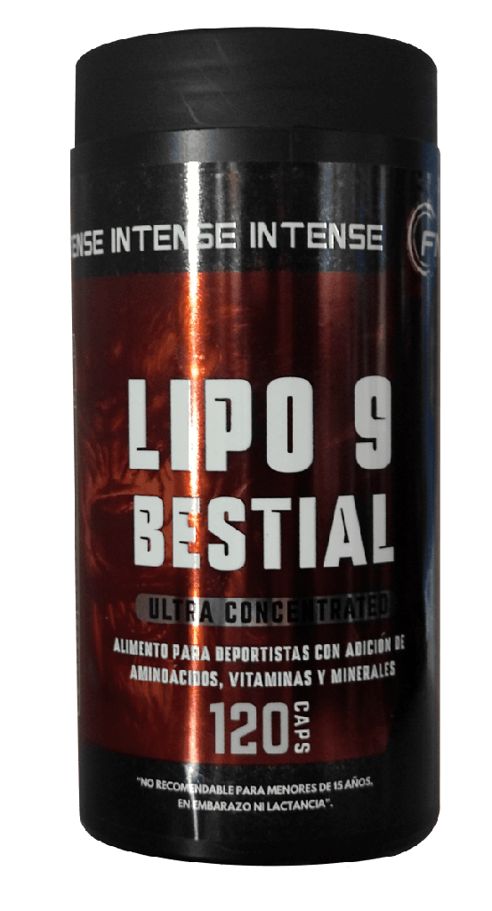 Lipo 9 Bestial 120 Cápsulas FNL