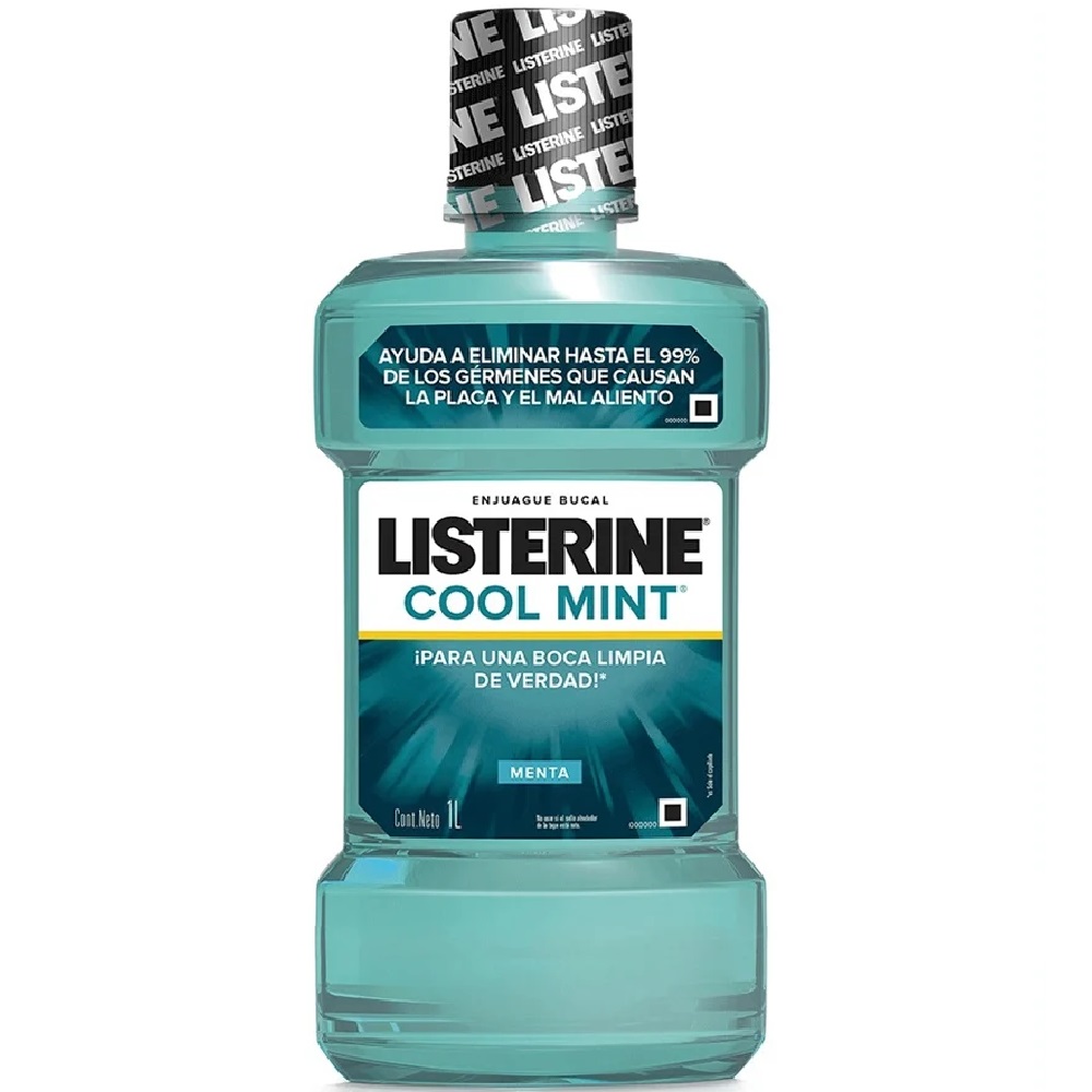 Listerine Cool Mint Enjuague Bucal 1000 mL Johnson & Johnson