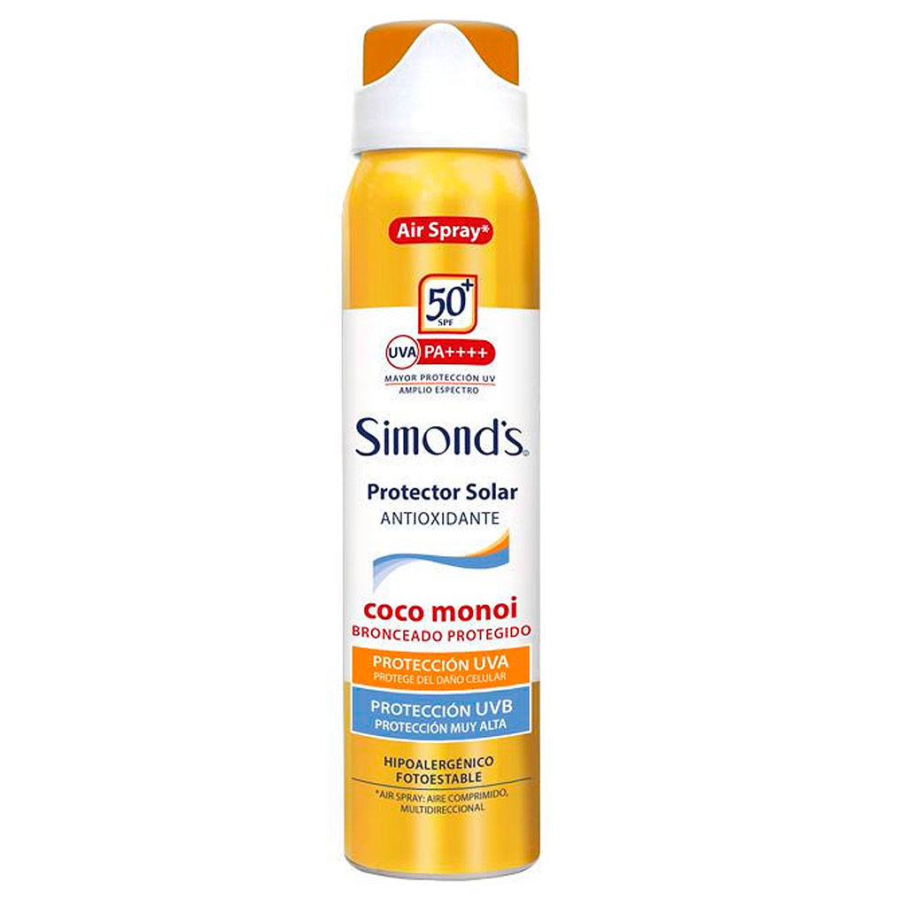 Simond´s Protector Solar Antioxidante Air Spray Coco Monoi FPS50+ 75 mL