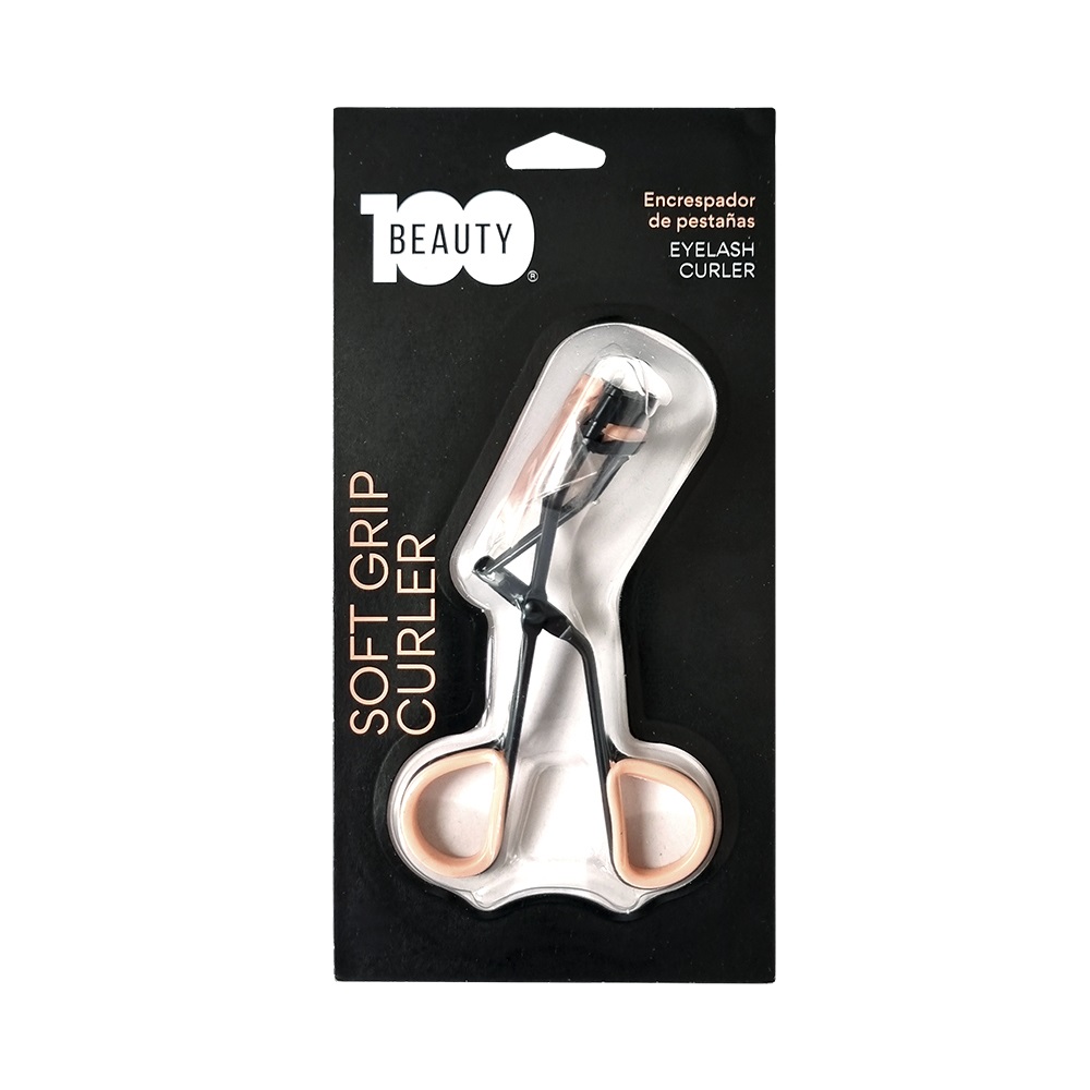 Encrespador de Pestañas Soft Grip + Repuestos Beauty 100