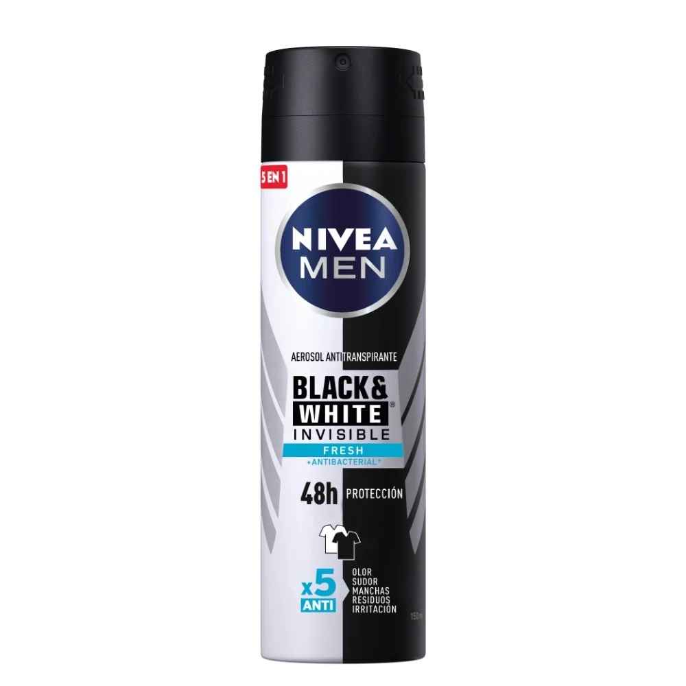 Nivea Men Invisible Black & White Fresh Antitranspirante Spray Hombre 150 mL Beiersdorf