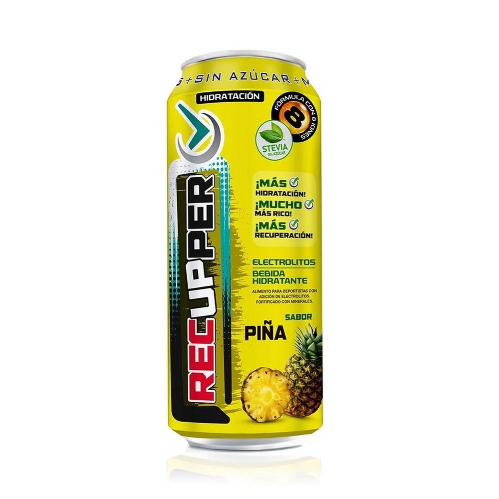 Recupper Bebida Hidratante Sin Azucar Sabor Piña 473 mL