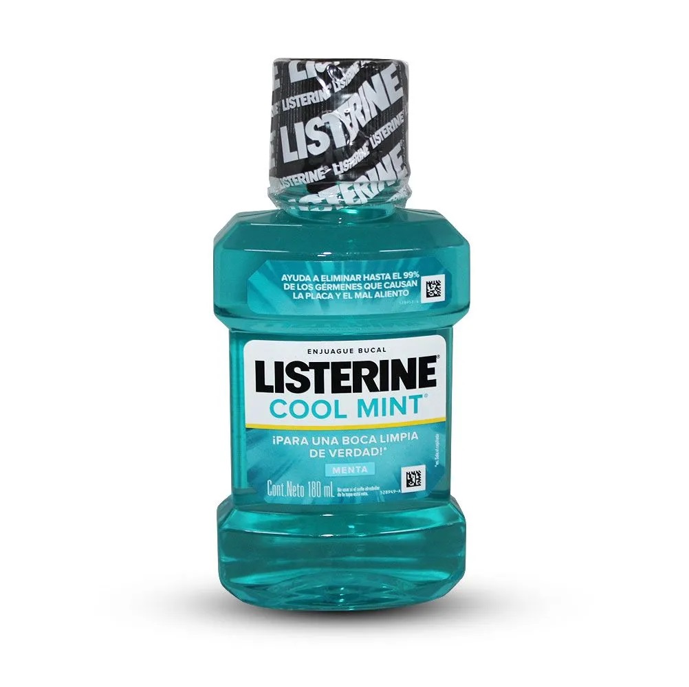 Listerine Cool Mint Enjuague Bucal 180 mL Johnson & Johnson