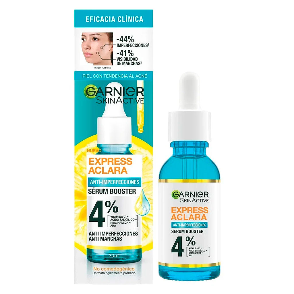 Garnier SkinActive Express Aclara Sérum Corrector Antiacné Anti-Manchas 30 mL L'Oréal