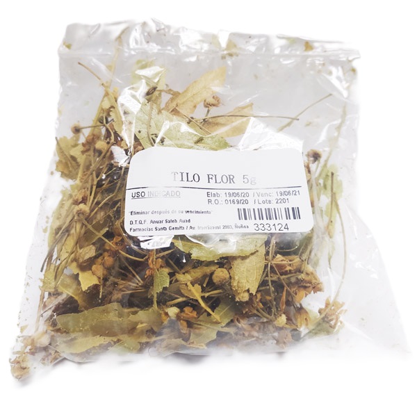 Tilo Flor Sachet 5 g Droguería Ñuñoa