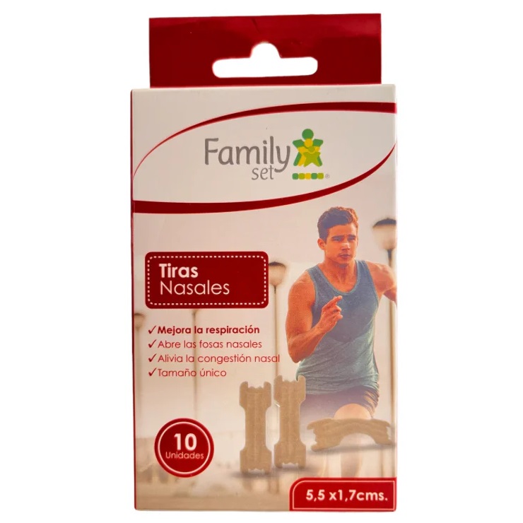 Tiras Nasales Piel Seca/Sensible 10 Unidades Family Set