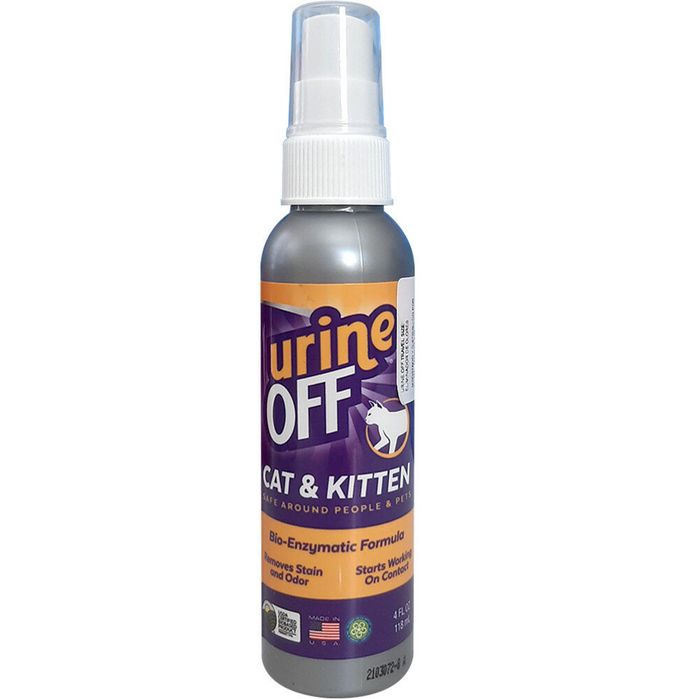 Urine OFF Gato Eliminador de Manchas y Olores con Enzimas Spray 118 mL
