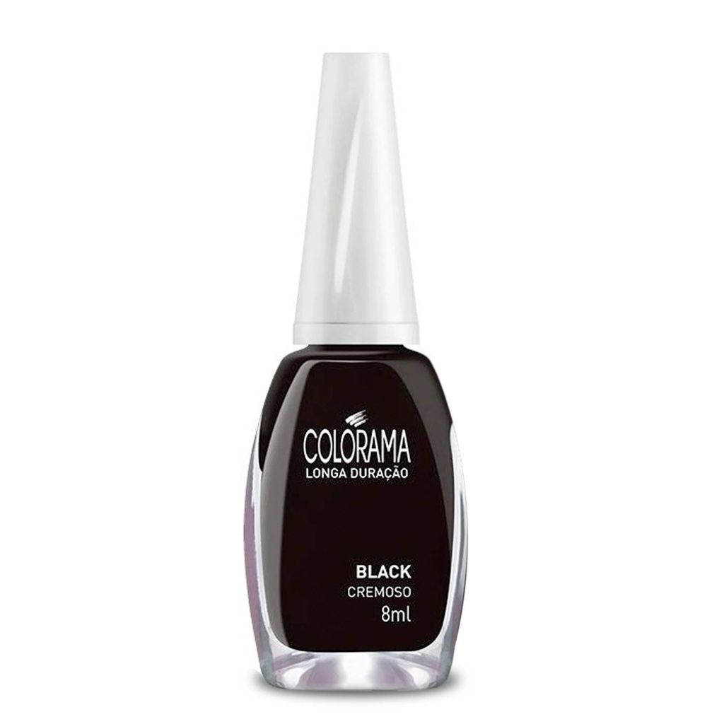 Colorama Esmalte de Uñas Larga Duración Black 8 mL Maybelline
