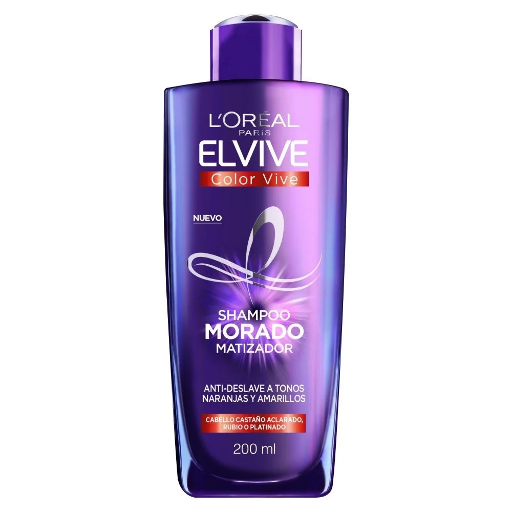 Elvive Color Vive Shampoo Matizador Morado 200 mL