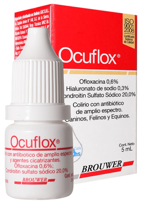 Ocuflox Perro (0,6/20) % Soluc. Oftálmica 5 mL Brouwer