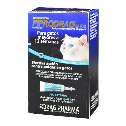 Fiprodrag Pipeta Gato +12 Semanas Drag Pharma