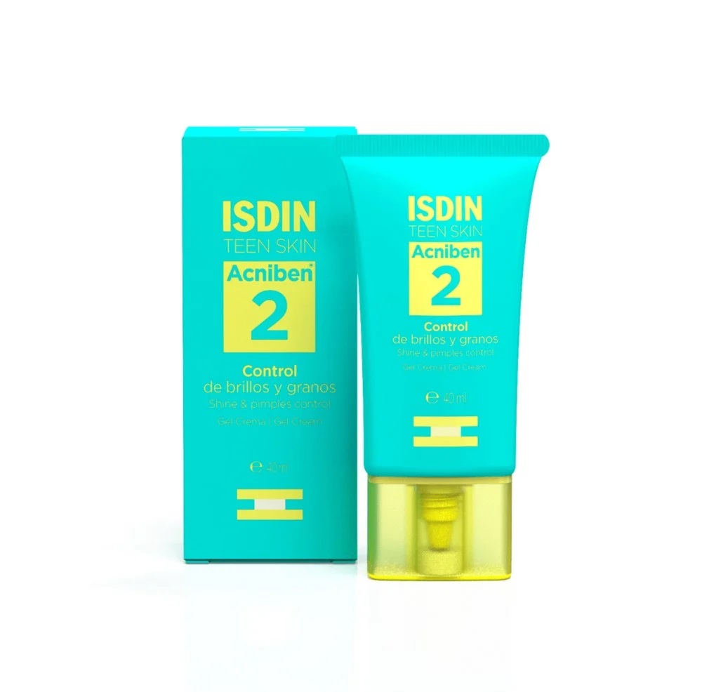 Acniben 2 Gel Crema Control de Brillos y Granos Piel Grasa 40 mL Isdin