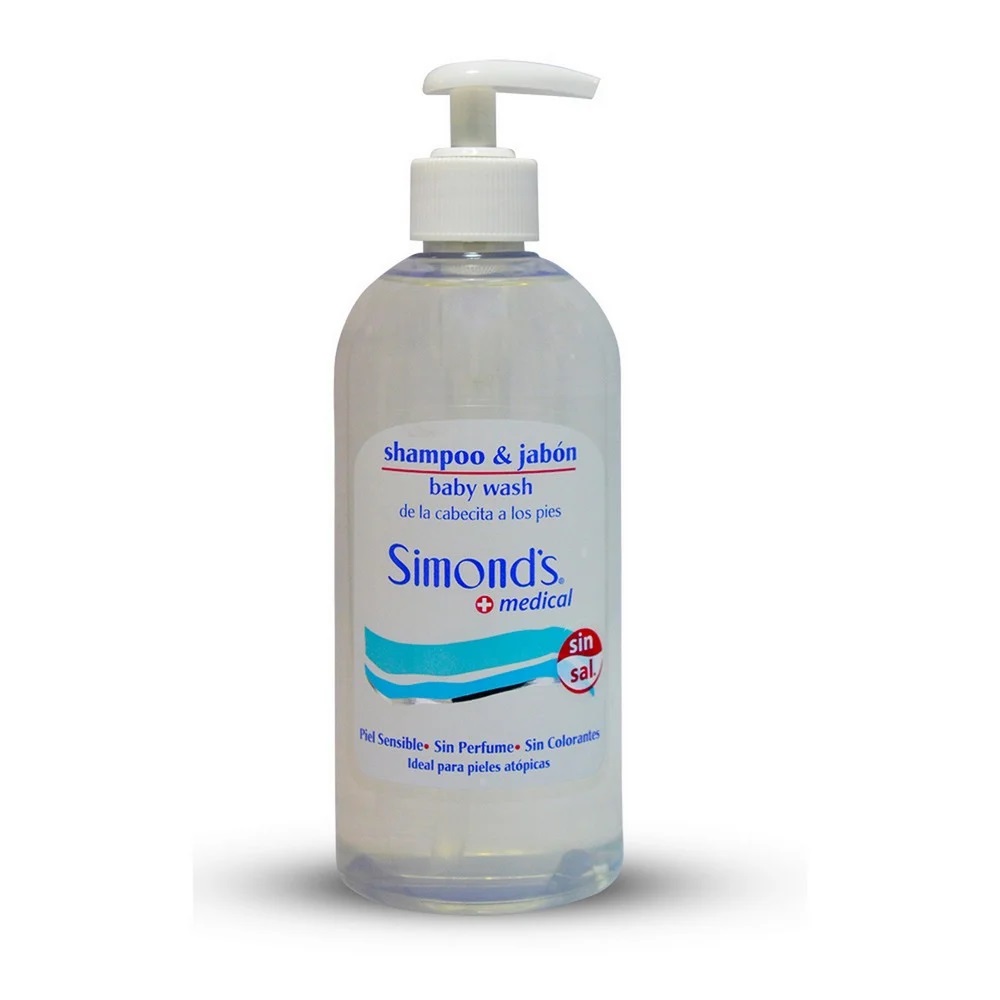 Simond's Shampoo & Jabón Baby Wash Piel Sensible Recién Nacido Pieles Atópicas 500 mL Durandin