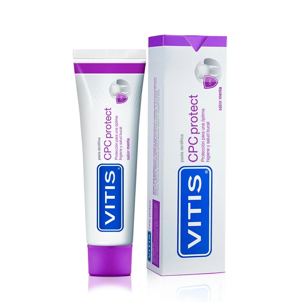 Vitis Pasta Dental CPC Protect Sabor Menta 100 mL Dentaid