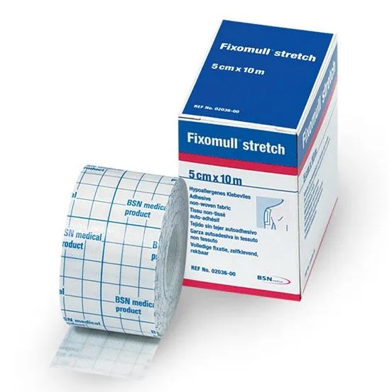 BSN Fixomull Stretch Gasa No Tejida Autoadhesiva 5 cm x 10 m