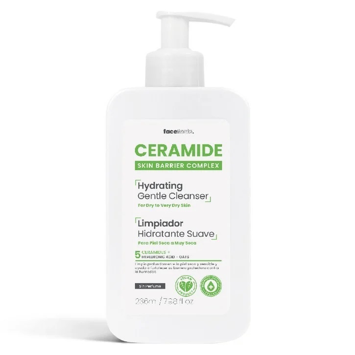 Ceramide Limpiador Hidratante Suave Piel Seca 236 mL FaceFacts