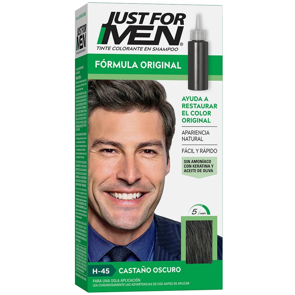 Just for Men Tinte Colorante en Shampoo Castaño Oscuro 60 mL