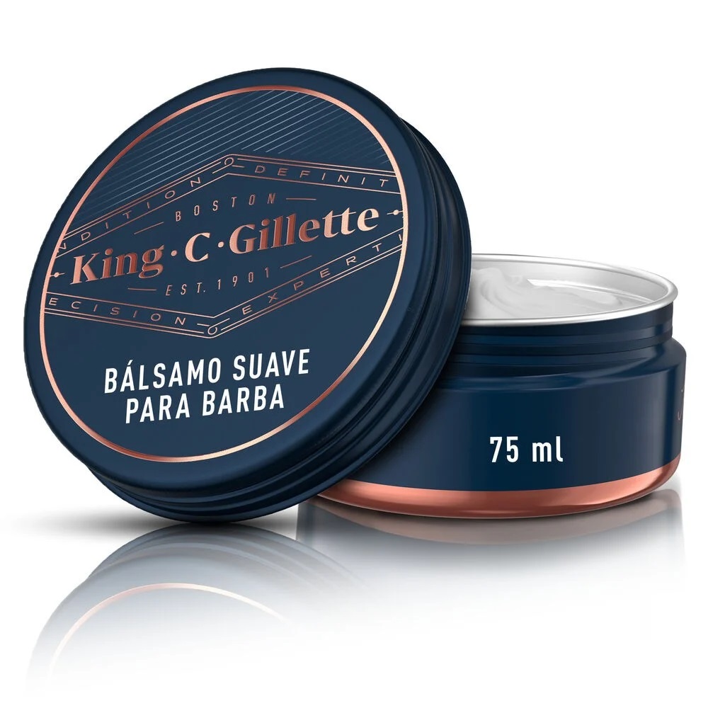 King-C-Gillette Bálsamo Para Barba Hidratada y Definida 75 mL