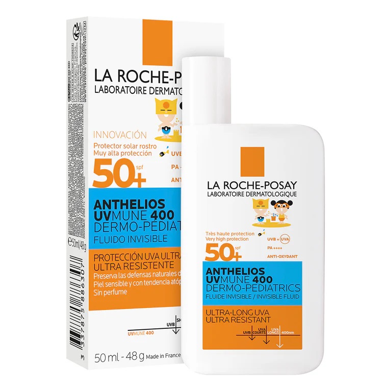 Anthelios Uvmune 400 Dermo-Pediatrics FPS 50+ Invisible Fluído 50 mL La Roche Posay
