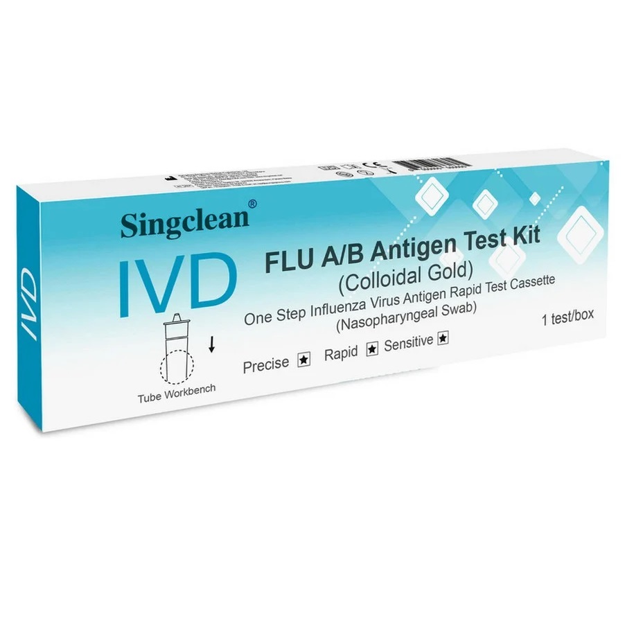 Singclean Kit Test Rápido de Antígenos Influenza A/B (Nasofaríngeo)