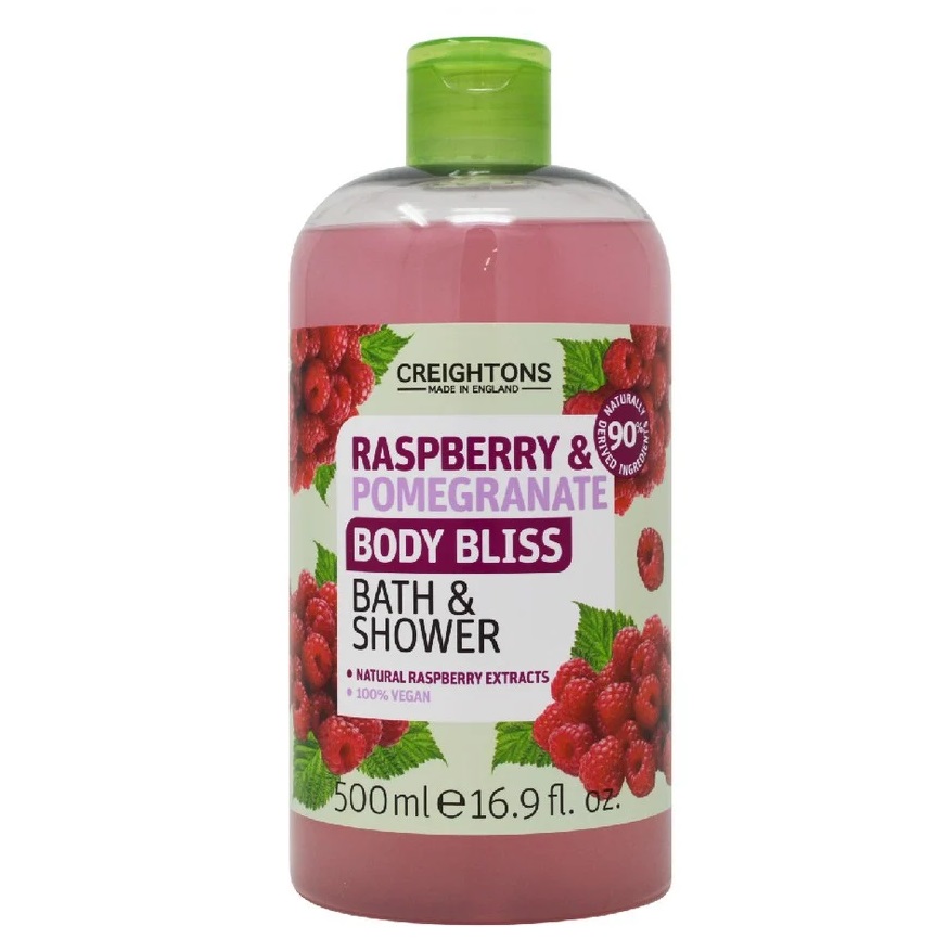 Body Bliss Gel de Ducha Frambuesa y Granada 500 mL Creightons