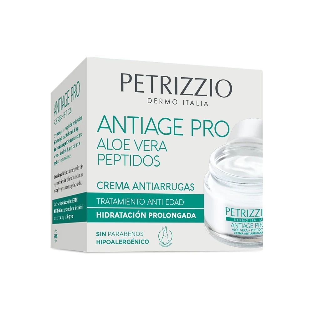 Antiage Pro Aloe Vera Péptidos Crema Antiarrugas 50 g Petrizzio