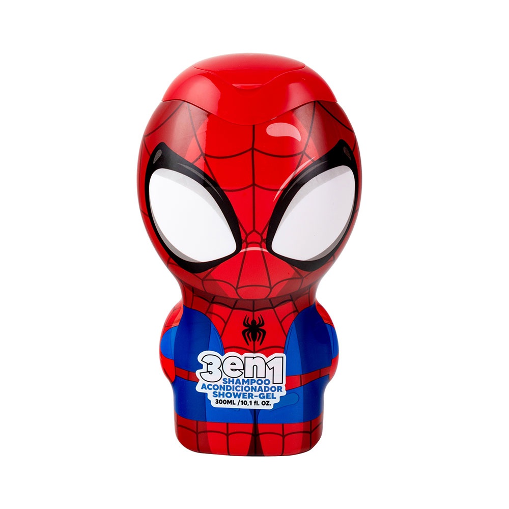 Spider-Man 3 en 1 Shampoo - Acondicionador - Gel de Ducha 300 mL Gelatti